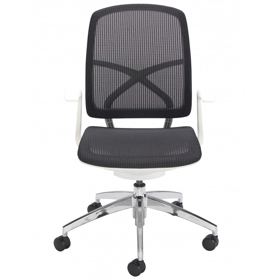 Zico Full Mesh Task White Frame Chair
